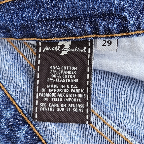 7 For All Mankind Bootcut Stretch Jeans Medium Wash Style#U07500U Womens Size 29 - Picture 7 of 16